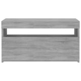 ZNTS TV Cabinet with LED Lights Grey Sonoma 75x35x40 cm 815125