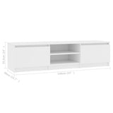 ZNTS TV Cabinet White 140x40x35.5 cm Engineered Wood 800648