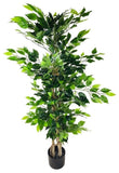 Artificial Ficus Tree with Natural Trunk 125cm N0231