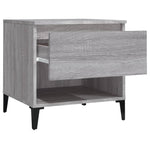 ZNTS Side Tables 2 pcs Grey Sonoma 50x46x50 cm Engineered Wood 819561