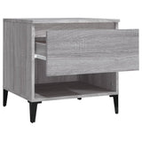 ZNTS Side Tables 2 pcs Grey Sonoma 50x46x50 cm Engineered Wood 819561