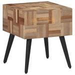 ZNTS Side Table 40x40x45 cm Solid Reclaimed Teak 358522