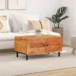 ZNTS Coffee Table 80x50x40 cm Solid Wood Acacia 356860