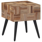 ZNTS Side Table 40x40x45 cm Solid Reclaimed Teak 358522