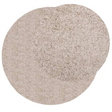 ZNTS Shaggy Rug PAMPLONA High Pile Modern Beige Ø 200 cm 375225