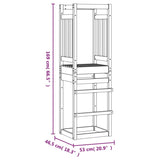 ZNTS Play Tower 53x46.5x169 cm Impregnated Wood Pine 826579