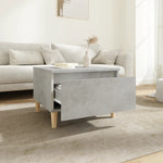 ZNTS Side Tables 2 pcs Concrete Grey 50x46x35 cm Engineered Wood 819509
