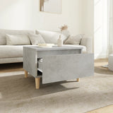 ZNTS Side Tables 2 pcs Concrete Grey 50x46x35 cm Engineered Wood 819509