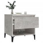 ZNTS Side Tables 2 pcs Concrete Grey 50x46x50 cm Engineered Wood 819557