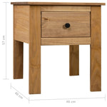 ZNTS Bedside Cabinet 46x40x57 cm Pine Panama Range 282691