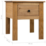 ZNTS Bedside Cabinet 46x40x57 cm Pine Panama Range 282691