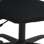 ZNTS Office Chair Height Adjustable Black Mesh Fabric and Faux Leather 353013