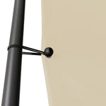 ZNTS Gazebo Beige 3x3 m 180 g/m² Fabric and Steel 362463