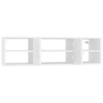 ZNTS Wall Shelf White 102x30x29 cm Engineered Wood 806256