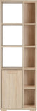 ZNTS Cambourne 1 Door 5 Shelf Unit 400-406-001