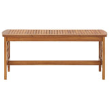 ZNTS Coffee Table 102x50x43 cm Solid Acacia Wood 310265