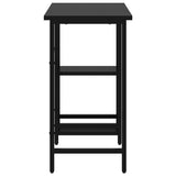 ZNTS Computer Desk Black 80x40x72 cm MDF and Metal 20554