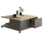 ZNTS FMD Mobile Coffee Table Artisan Oak 437010