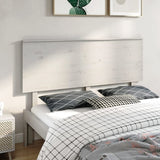 ZNTS Bed Headboard White 164x6x82.5 cm Solid Wood Pine 819181