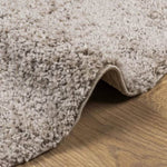 ZNTS Shaggy Rug PAMPLONA High Pile Modern Beige Ø 200 cm 375225