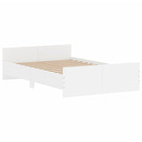 ZNTS Bed Frame without Mattress White 120x200 cm 3203740