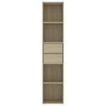 ZNTS Book Cabinet Sonoma Oak 36x30x171 cm Engineered Wood 802870