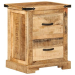 ZNTS Bedside Cabinet 40x35x50 cm Solid Wood Mango 372718