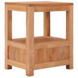 ZNTS bedside Cabinet 40x30x50 cm Solid Teak Wood 287228