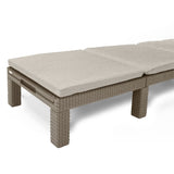 ZNTS Keter Sunlounger with Cushion Daytona Cappuccino 441308