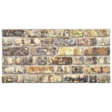 ZNTS 3D Wall Panels with Multicolour Brick Design 11 pcs EPS 147204