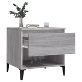 ZNTS Side Tables 2 pcs Grey Sonoma 50x46x50 cm Engineered Wood 819561