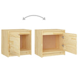 ZNTS Bedside Cabinets 2 pcs 40x30.5x40 cm Solid Pinewood 808114