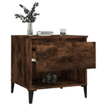ZNTS Side Tables 2 pcs Smoked Oak 50x46x50 cm Engineered Wood 819559