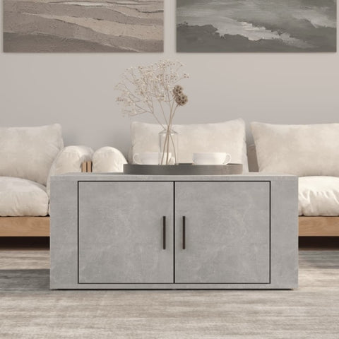 ZNTS Coffee Table Concrete Grey 80x50x36 cm Engineered Wood 816516