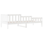 ZNTS Day Bed without Mattress White 90x200 cm Solid Wood Pine 840371