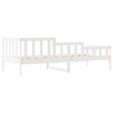 ZNTS Day Bed without Mattress White 90x200 cm Solid Wood Pine 840371