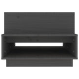 ZNTS Coffee Table Grey 80x55x40.5 cm Solid Wood Pine 814516