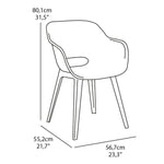 ZNTS Keter Outdoor Chairs Akola 2 pcs White 422806