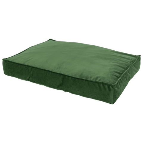 ZNTS Madison Dog Lounge Velvet 120x90x15 cm Green 444468
