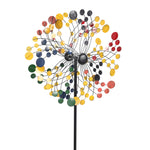 ZNTS Wrought Iron Windmill-Colorful Round 61194482