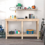 ZNTS Work Bench 140x50x80 cm Solid Wood Pine 822506