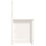 ZNTS Bench White 80x41x77 cm Solid Wood Pine 823550