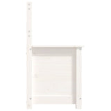 ZNTS Bench White 80x41x77 cm Solid Wood Pine 823550
