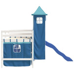 ZNTS Kids' Loft Bed with Tower without Mattress Blue 80x200 cm 3207067