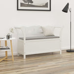 ZNTS Bench White 107x45x75.5 cm Solid Wood Fir 351773