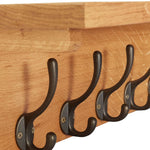 ZNTS Coat Rack 90x16x16 cm Solid Oak Wood 289192