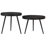 ZNTS Nesting Coffee Tables 2 pcs Iron 358539