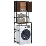 ZNTS Washing Machine Cabinet Brown Oak 68x48.5x194 cm 838977