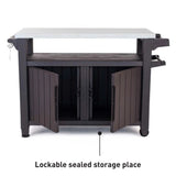 ZNTS Keter Multifunctional Outdoor Table for BBQ Unity XL Woodlook 404249