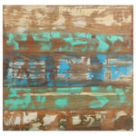 ZNTS Nesting Coffee Tables 2 pcs Solid Reclaimed Wood 320390